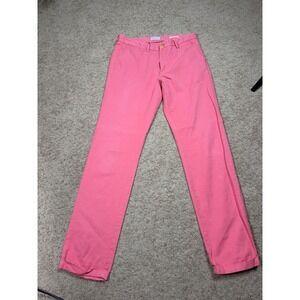 Gant Rugger Canvas Chino Pants Mens 31/32 Pink Slim Straight Cotton Chinos